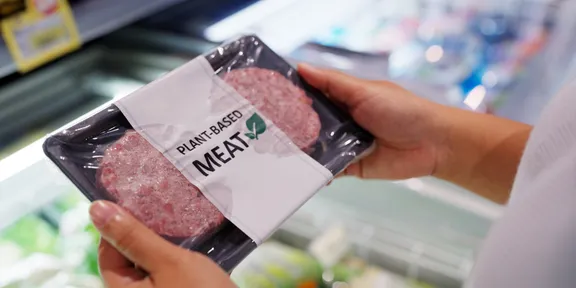Image of plant-based meat in package